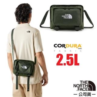 【The North Face】CITY SHOULDER BAG 日用休閒輕量隨身側揹包2.5L.斜揹包.單肩包(8AMV-4FY 灰褐綠 N)