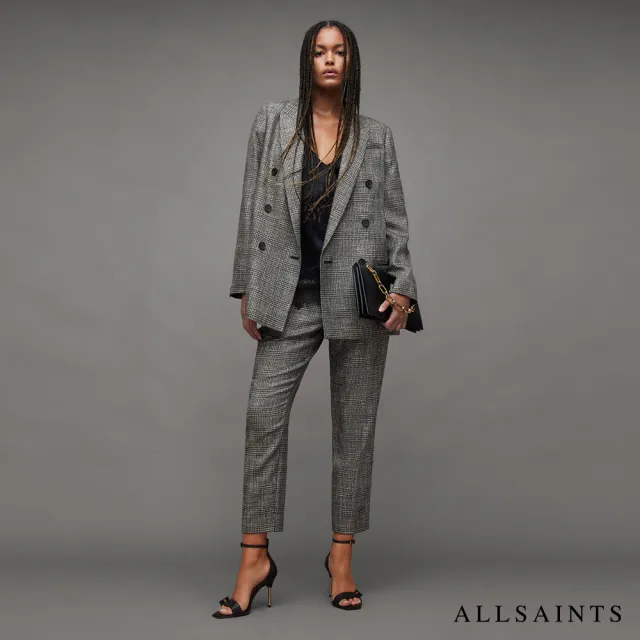 【ALLSAINTS】ASTRID 寬鬆格紋西裝外套 WT056Z(舒適版型)