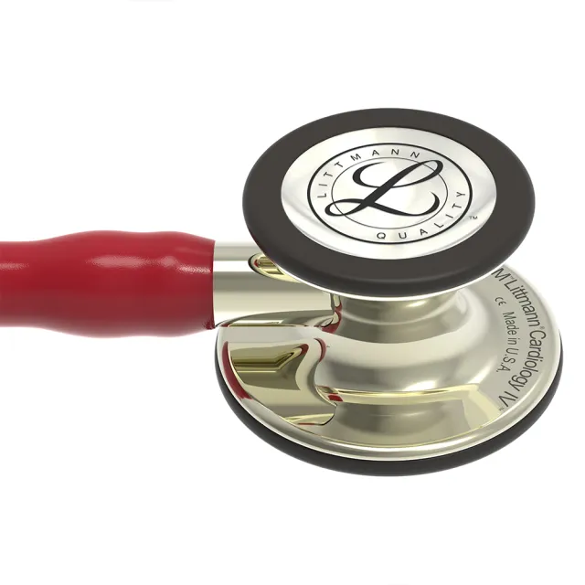 【3M】Littmann 心臟科第四代 6176 蜜棗紅色管/香檳金聽頭(聽診器權威 全球醫界好評與肯定)