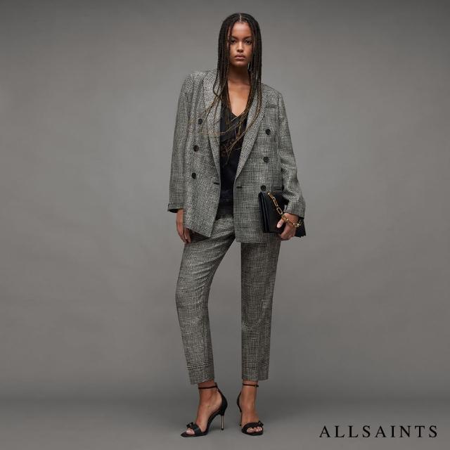 【ALLSAINTS】ASTRID 金屬光澤格紋西裝長褲 WT057Z(舒適版型)