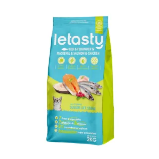 【letasty 鮮樂嚐】成貓四種魚護膚化毛配方 2kg(成貓 貓飼料)