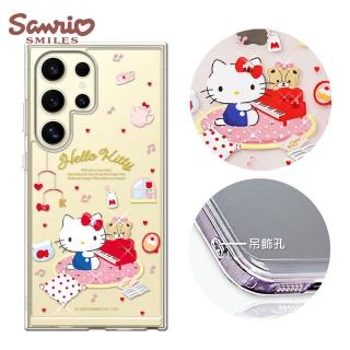 【apbs】三麗鷗 Samsung Galaxy S25/S24/S23/S22系列 防震雙料水晶彩鑽手機殼(鋼琴凱蒂)