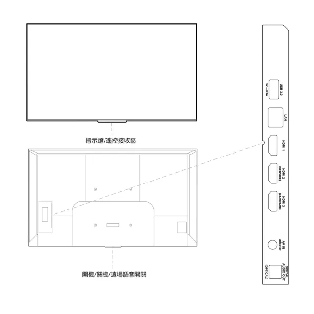 【TCL】50型 4K Google TV 智能連網顯示器-基本安裝(50P755)