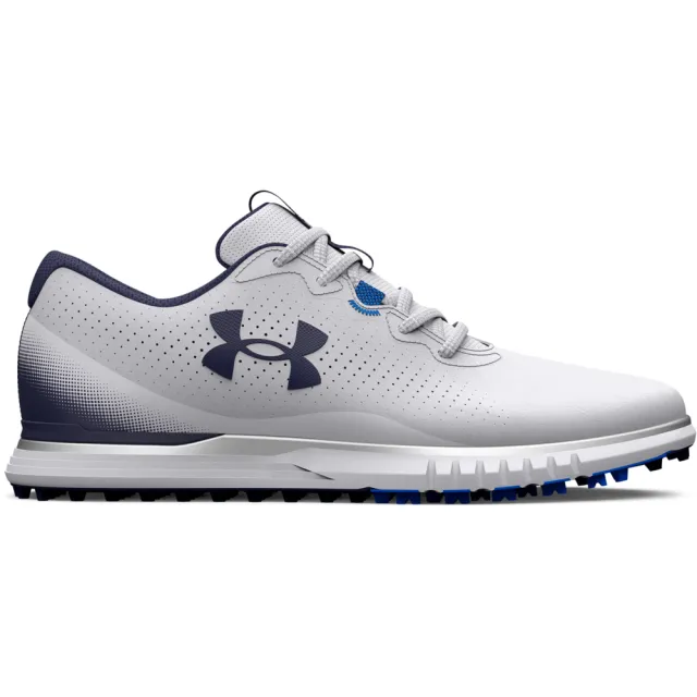 【UNDER ARMOUR】UA 男 Glide 高爾夫球鞋_3026402-100(灰色)