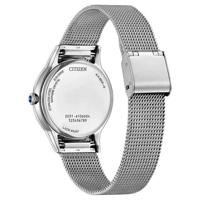 【CITIZEN 星辰】L系列 優雅時尚 光動能腕錶 錶 週年慶 雙11(EM1150-86D)