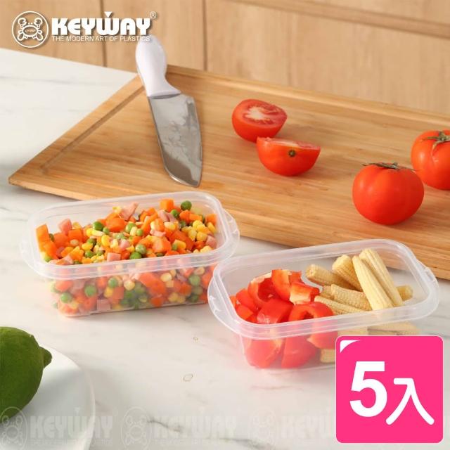 【KEYWAY 聯府】賞味長形保鮮盒270ML(5入)