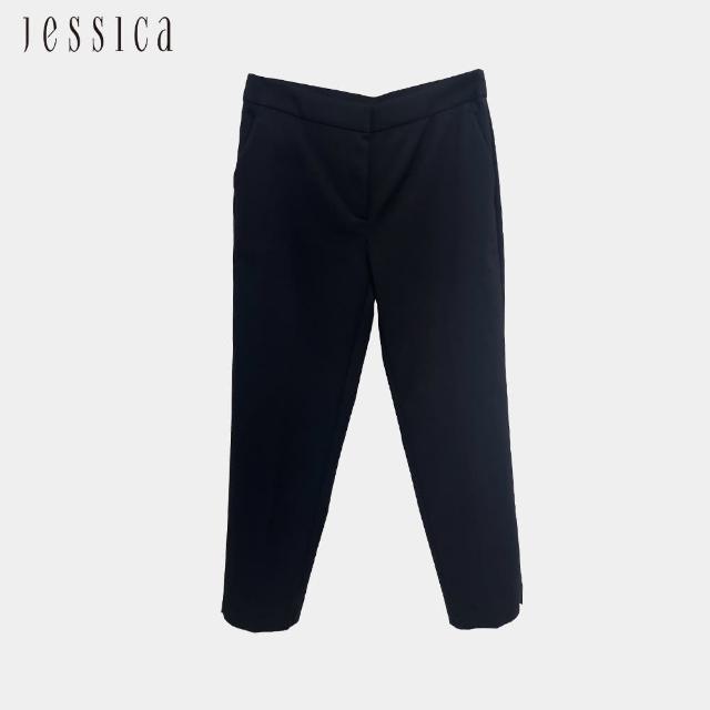 【JESSICA】簡約修身顯瘦百搭長褲242209（黑）