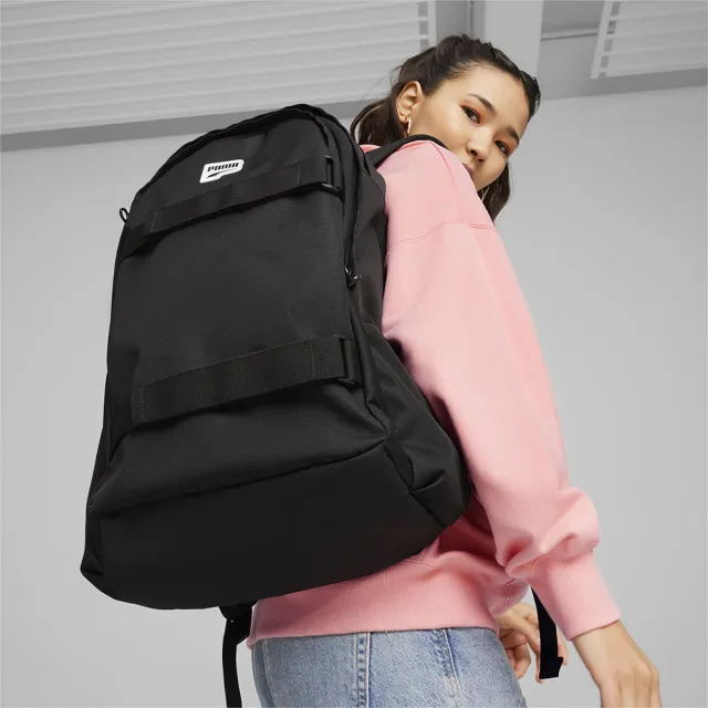 【PUMA】PUMA 後背包 運動包 書包 旅行包 登山包 黑(09025501)