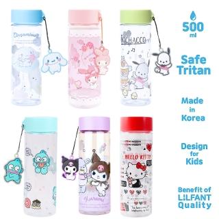 【LILFANT】三麗鷗 寬口Tritan水瓶 500ML(韓國製 內附濾網)