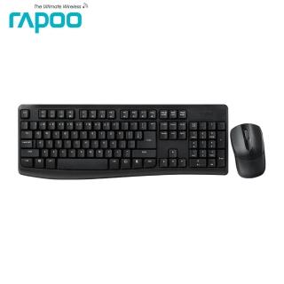 【rapoo 雷柏】X1800PRO無線光學鍵鼠組(黑)