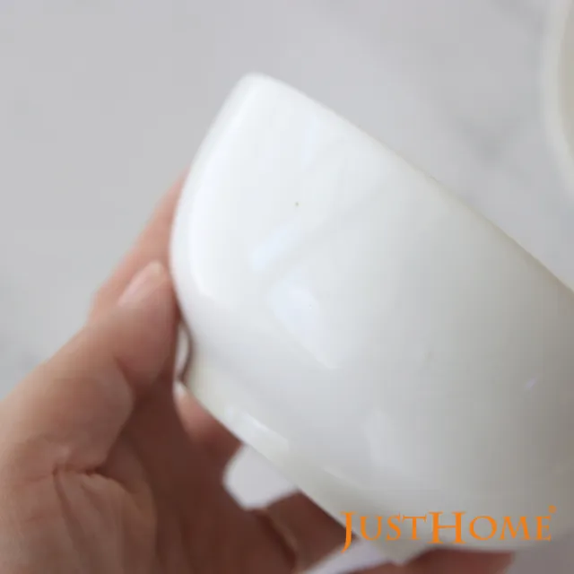 【Just Home】羽白輕量新骨瓷12件碗盤餐具組(碗 盤 湯盤 深盤)