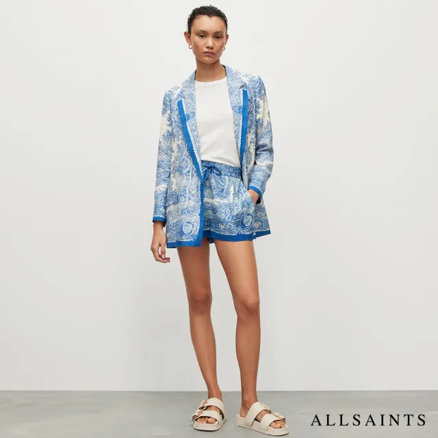 【ALLSAINTS】RAFAELA 人造絲印花西裝外套 WT046Y(常規版型)