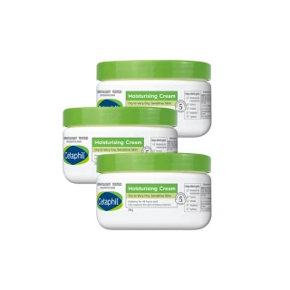 【Cetaphil 舒特膚】官方直營 長效潤膚霜 250g*3入(臉部身體乳霜/敏感肌/保濕/B3/B5/乾燥粗糙)