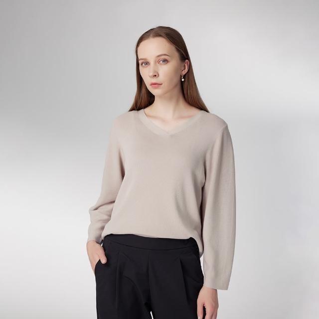 【giordano ladies】24SS_V領泡袖上衣(02354055)