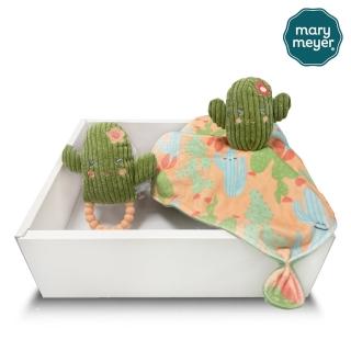 【Mary Meyer】花花仙人掌經典禮盒(安撫巾 手搖鈴 新生兒玩伴)