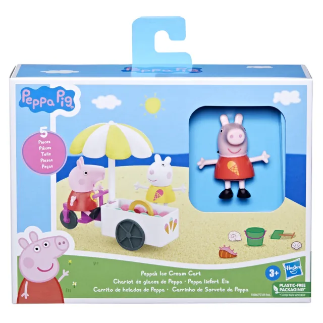 【Peppa Pig 粉紅豬】學前玩具系列(佩佩豬的冰淇淋車遊戲組)