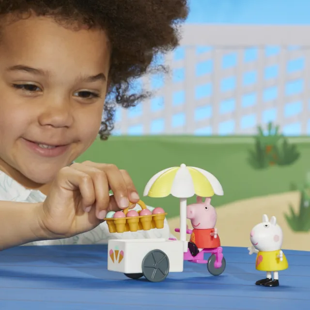 【Peppa Pig 粉紅豬】學前玩具系列(佩佩豬的冰淇淋車遊戲組)