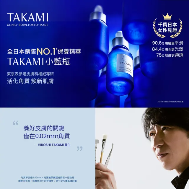 【TAKAMI】官方直營 小藍瓶60ML隨身旅行組(前導精華)