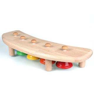 【DORA SHOP】ORFF B036-2 桌式五音按鐘 奧福樂器 兒童樂器 幼兒樂器(奧福樂器 兒童樂器 幼兒樂器)