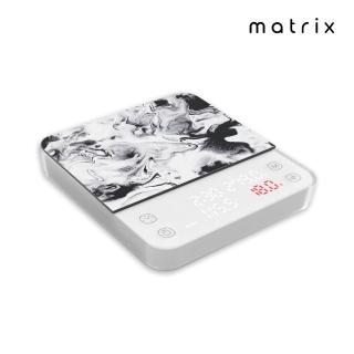 【Matrix】M1 PRO 小智 義式手沖LED觸控雙顯咖啡電子秤-白色(四種模式 Type-C)