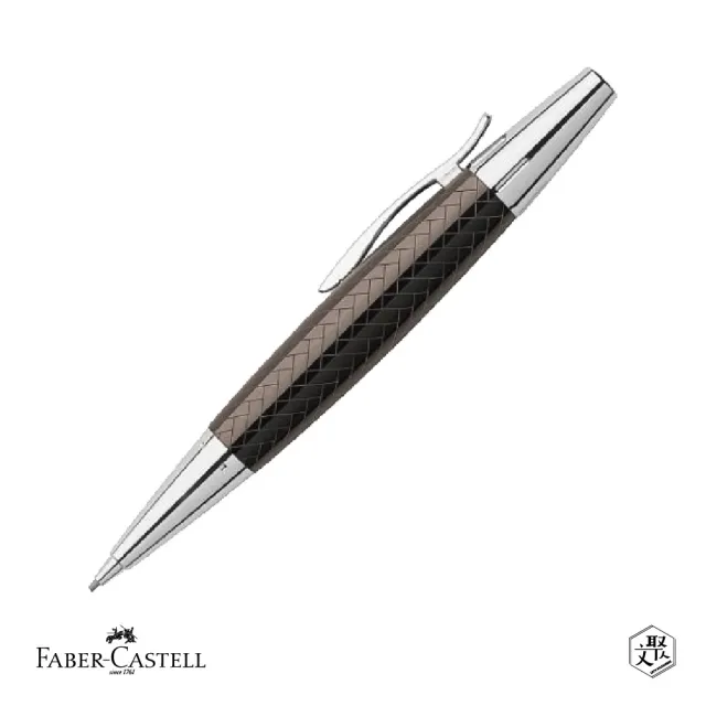 【Faber-Castell】E-MOTION 鱷魚紋1.4mm 旋轉鉛筆 黑色 免費刻字(原廠正貨)