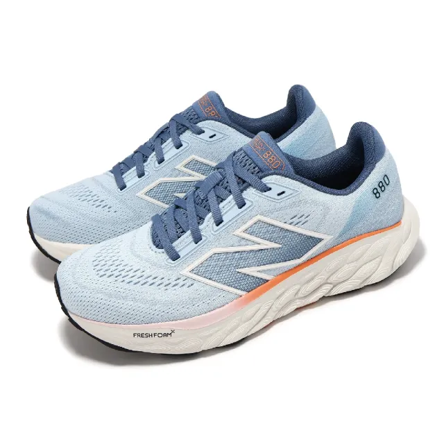 【NEW BALANCE】慢跑鞋 Fresh Foam X 880 V14 D 女鞋 寬楦 砂石藍 海鹽 緩衝 運動鞋 NB(W880J14-D)