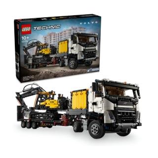【LEGO 樂高】科技系列 42175 Volvo FMX 卡車和 EC230 電動挖掘機(挖掘機模型 居家擺設 禮物)