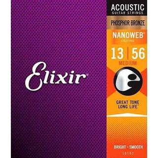 【ELIXIR】16102 NANOWEB PB 磷青銅 13-56(原廠公司貨 商品保固有保障)