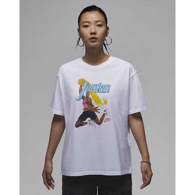 【NIKE 耐吉】短袖上衣  運動 休閒  女 AS W J SS GF GFX TEE FA 1 Jordan 喬丹 白色(FV7123100)