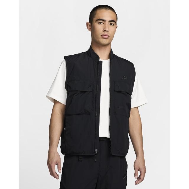 【NIKE 耐吉】其他背心 休閒 立領 男 女 AS M NK TCH WVN VEST 黑色(FZ0749010)