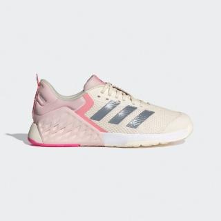 【adidas 愛迪達】訓練鞋 女鞋 運動鞋 DROPSET 3 TRAINER W 奶茶粉 ID8635