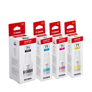 【Canon】官方直營 GI-71 PGBK/C/M/Y 1黑3彩墨水組(G1730/G2730/G3730/G1737/G2770/G3770/G4770/G3780)