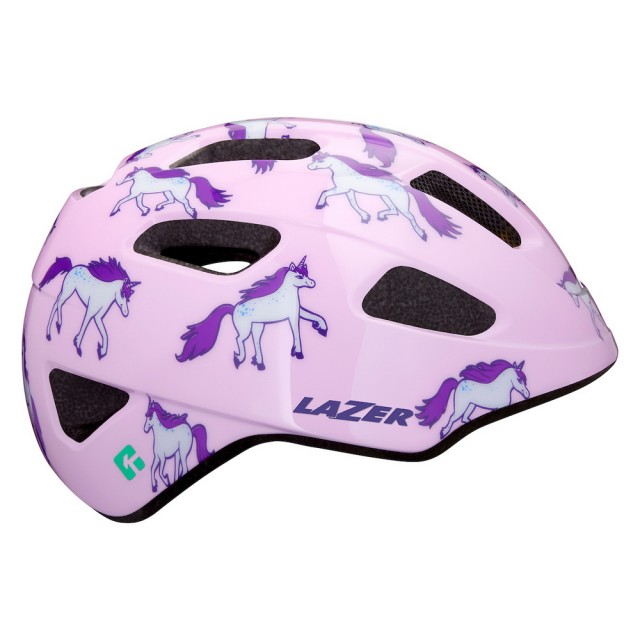 【LAZER】NUTZ KinetiCore 兒童用 自行車安全帽 粉紅獨角獸