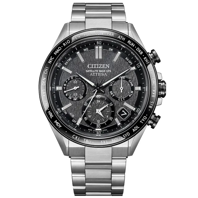 【CITIZEN 星辰】GENTS系列 GPS衛星對時 鈦金屬 光動能腕錶 母親節 禮物 推薦(CC4058-67X)