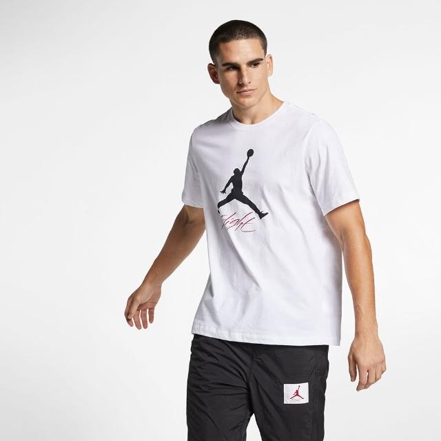 【NIKE 耐吉】上衣 男款 短袖上衣 運動 AJ 喬丹 AS JUMPMAN FLIGHT HBR TEE 白 AO0665-100