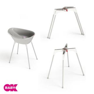 【OKBABY】商務艙澡盆+摺疊架組合 Bella(新生兒適用 義大利嬰兒安全澡盆)