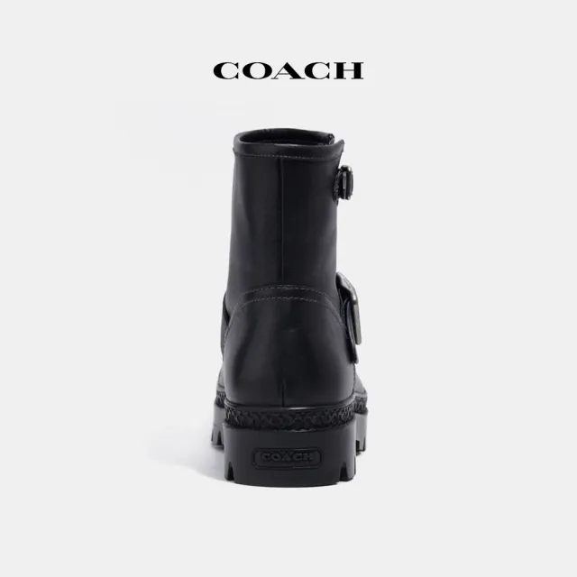 【COACH蔻馳官方直營】TROOPER摩托靴-黑色(CD870)