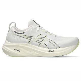【asics 亞瑟士】Gel-nimbus 26 2E 男 慢跑鞋 運動 路跑 寬楦 緩衝 白 螢黃(1011B795-102)