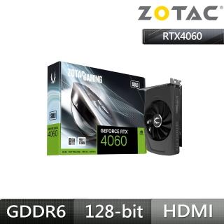 【ZOTAC 索泰】GAMING GeForce RTX 4060 8GB SOLO 顯示卡(ZT-D40600G-10L)