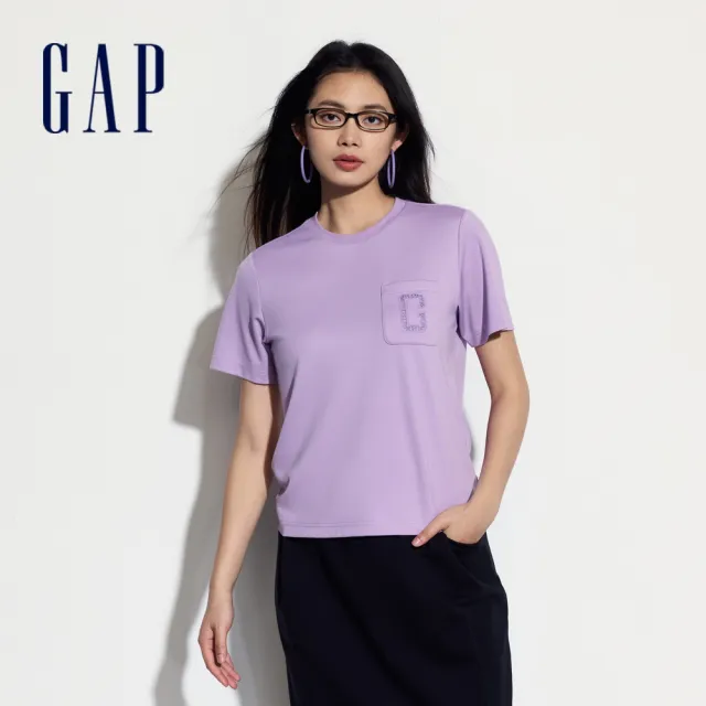 【GAP】男女裝 Logo圓領短袖T恤-多款任選(464839&465586&465602&512840)