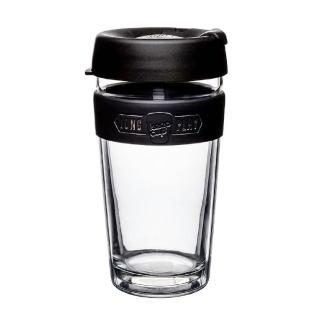 【KeepCup】官方直營 雙層隔熱杯 454ml - 黑色幽默(內玻璃 外Tritan 雙層杯身設計)