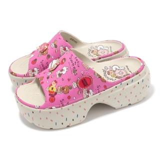 【Crocs】x Line Friends 拖鞋 Stomp Slide 女鞋 雪屋涼拖 聯名 厚底 卡駱馳(2098282Y2)