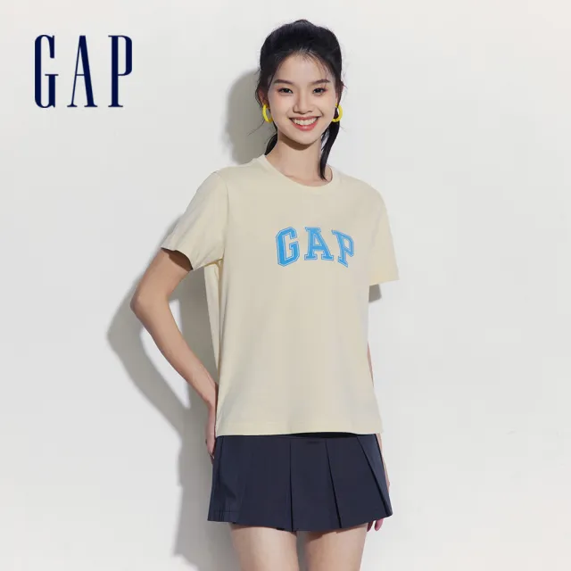 【GAP】男女裝 Logo純棉背心/防曬/小熊刺繡短袖T恤-多款任選(465657&504507&501835&540508&402168&474194)