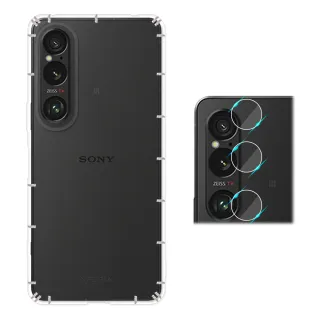 【RedMoon】SONY Xperia 1 VI 2024 手機殼貼2件組 空壓殼鏡頭增高版+厚版鏡頭貼