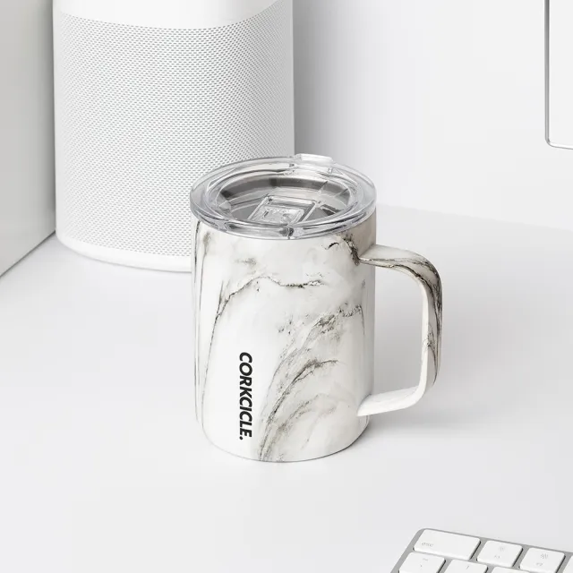 【CORKCICLE 酷仕客】三層真空咖啡杯 475ml-大理石紋/胡桃木/黑雲石(福利品)