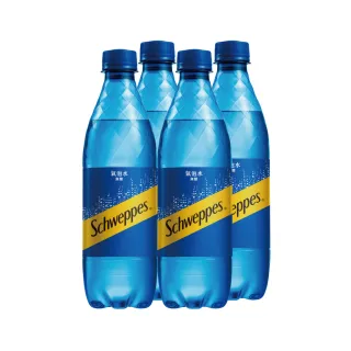 【Schweppes 舒味思】原味氣泡水 寶特瓶500ml x4入/組