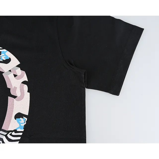 【Paul Smith】Paul Smith 燙印LOGO斑馬立體圈圈純棉短袖T恤(男款/黑x多色)