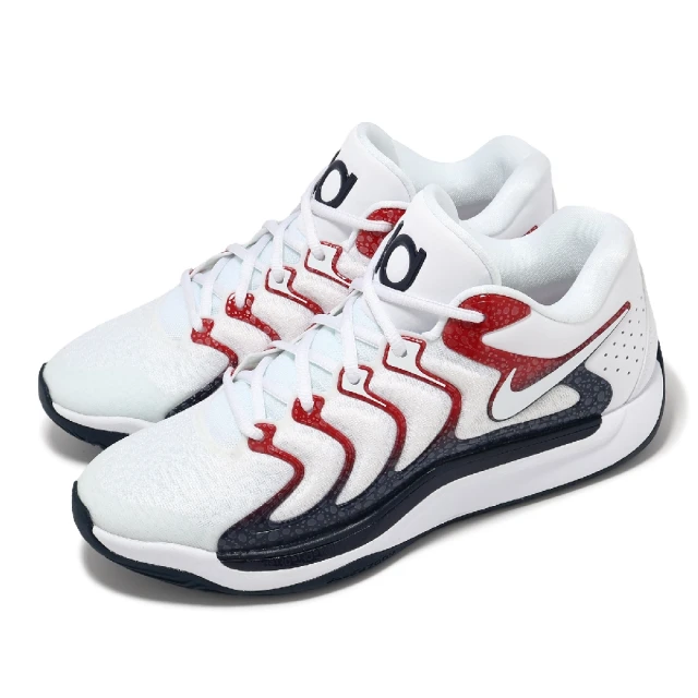 NIKE 耐吉 籃球鞋 KD17 EP Team USA 美國隊 男鞋 白 藍 紅 Durant(FJ9488-101)