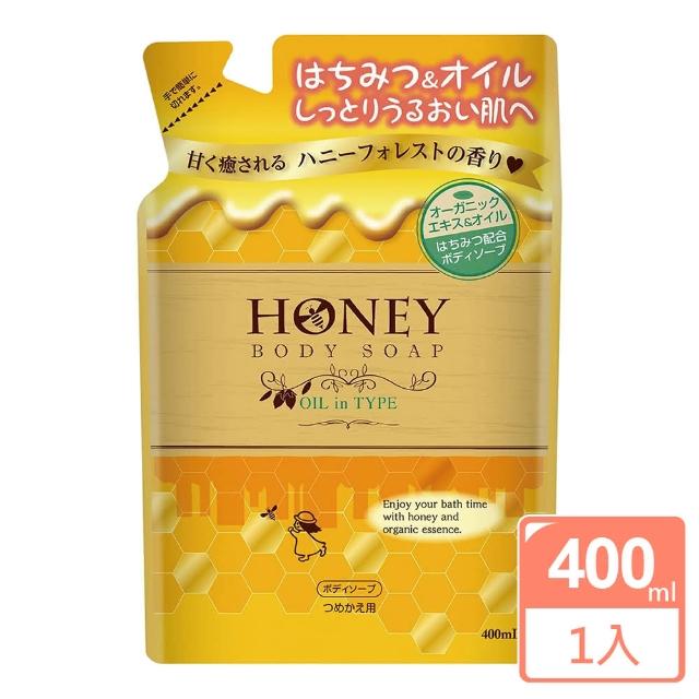 【第一石鹼】日本 蜂蜜保濕沐浴乳補充包 400ml