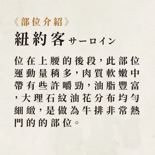 【滋賀一世】紐約客牛排1kg±10%(日本A5和牛 頂級牛排)